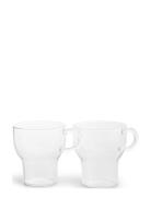 Glass Mug 2-Pack Clear 25 Cl Home Tableware Cups & Mugs Coffee Cups Nu...