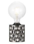 Hollywood | Bordlampe | Røgfarvet Home Lighting Lamps Table Lamps Silv...