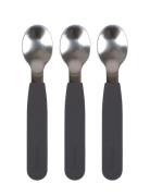 Silik Skeer 3-Pak - St Grey Home Meal Time Cutlery Black Filibabba