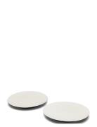 Plate Ra Set/2 Home Tableware Plates Dinner Plates White Serax