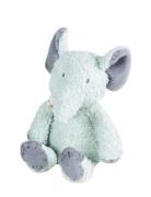 Økologisk Elefant Bamse 18 Cm. Toys Soft Toys Stuffed Animals Blue Tik...