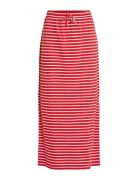 Vidarling Hw Maxi Skirt - Noos Knælang Nederdel Red Vila