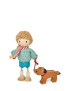 Mr. Goodwood With Dog Toys Playsets & Action Figures Wooden Figures Mu...