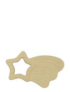 Natural Rubber Teether - Shooting Star - Pale Yellow Toys Baby Toys Te...
