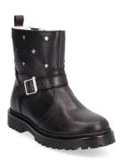 Boots - Flat - With Zipper Vinterstøvler Pull On Black ANGULUS