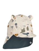 Gorm Reversible Sun Hat With Ears Solhat Multi/patterned Liewood