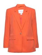 Viangey Big Shoulder Blazer Blazers Single Breasted Blazers Orange Vil...