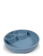 Silik Tallerken Ruminddelt - Powder Blue Home Meal Time Dinner Sets Bl...