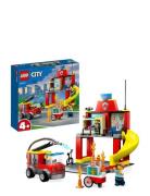 Brandstation Og Brandbil Toys Lego Toys Lego city Multi/patterned LEGO
