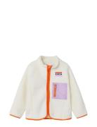 Nmflusa Teddy Card Outerwear Fleece Outerwear Fleece Jackets Cream Nam...