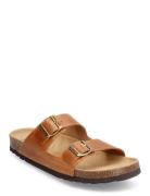 Sl Julien Leather Shoes Summer Shoes Sandals Brown Scholl