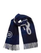 Les Deux Buffalo Wool Scarf Accessories Scarves Winter Scarves Blue Le...