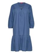 Women Dresses Light Woven Mini Knælang Kjole Blue Esprit Casual