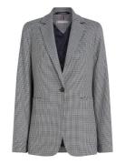 Regular Check Sb Blazer Blazers Single Breasted Blazers Grey Tommy Hil...