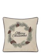 Merry Christmas Wool Mix Pillow Cover Home Textiles Cushions & Blanket...