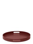 Matt Lacquer Tray W/Handle Home Tableware Dining & Table Accessories T...