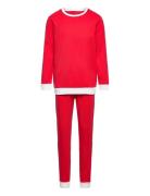 Pajama Christmas Santa Gingerb Pyjamassæt Red Lindex