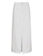 Onlmerle Hw Lon Slit Stripe Skirt Cc Pnt Lang Nederdel White ONLY