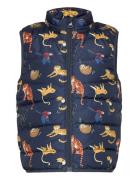 Nmmmylane Vest Mix Animals Foret Vest Navy Name It