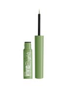 Vivid Brights Liquid Liner - Ghosted Green Eyeliner Makeup Nude NYX Pr...