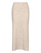 Filine Knit Skirt Lang Nederdel Beige NORR