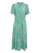 Cupolly Long Dress Knælang Kjole Green Culture