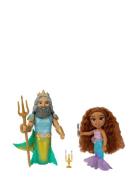 Disney The Little Mermaid - 6" Petite Ariel And Triton Set  Toys Plays...