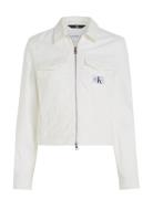 Lean Moto Jacket Jakke Denimjakke White Calvin Klein Jeans