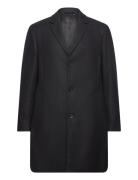 Recycled Wool Cashmere Coat Uldfrakke Frakke Black Calvin Klein