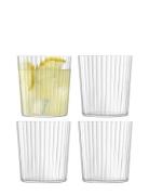 Gio Line Tumbler Set 4 Home Tableware Glass Drinking Glass Nude LSA In...