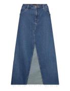 Maxi Skirt Lang Nederdel Blue Lee Jeans