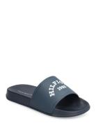 Logo Pool Slide Shoes Summer Shoes Pool Sliders Blue Tommy Hilfiger