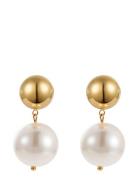 Jolie Pearl Earring Ørestickere Smykker Gold By Jolima