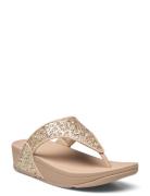 Lulu Glitter Toe-Thongs Flade Sandaler Gold FitFlop