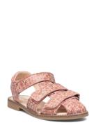 Addison Aop Sandal Shoes Summer Shoes Sandals Pink Wheat