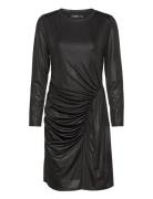 Foil-Print Jersey Dress Kort Kjole Black Lauren Ralph Lauren