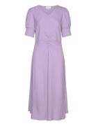 Mella Dress Knælang Kjole Purple Noella