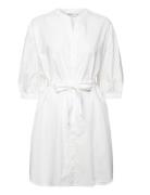 Mschabiella 3/4 Shirt Dress Kort Kjole White MSCH Copenhagen