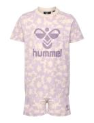 Hmlcarol Night Suit S/S Pyjamassæt Purple Hummel