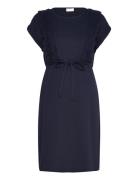 Mlalisa Mary Cap Jrs Abk Dress 2F A. Knælang Kjole Navy Mamalicious