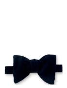 Velvet Bow Tie Butterfly Navy Portia 1924