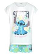 Set 2P Short + Ts Pyjamassæt Multi/patterned Lilo & Stitch