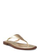 Daniella Flat Thong Flade Sandaler Gold Michael Kors