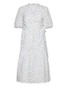 Colvina Dress Knælang Kjole White A-View