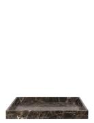 Marble Deco Tray Home Tableware Dining & Table Accessories Trays Brown...