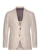 Pure Linen Blazer Suits & Blazers Blazers Single Breasted Blazers Beig...