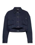 Stretch Cropped Jacket Jakke Denimjakke Navy ROTATE Birger Christensen