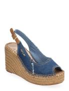 Jess Sling Espadrill Espadrillos Med Hæl Sandal Blue Replay