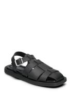 Krista Fisherman Flade Sandaler Black Shoe The Bear