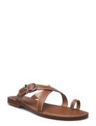 Ashton Flat Thong Flade Sandaler Brown Michael Kors